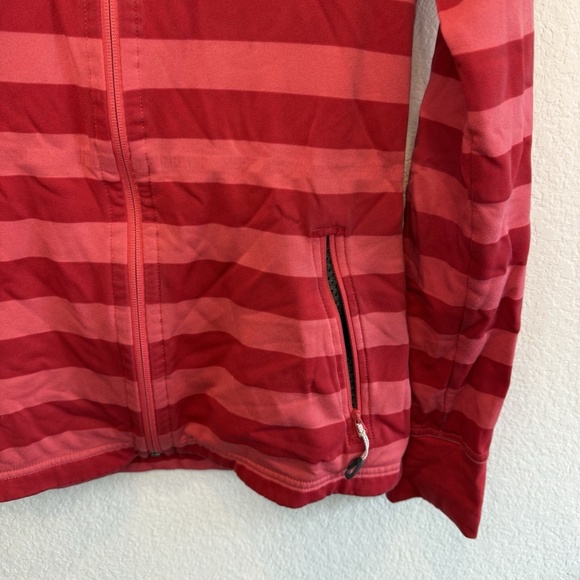 MAMMUT Red Pink Striped Full Zip Sweater longsleeve Size S - Picture 4 of 7